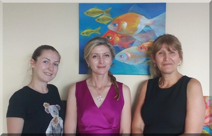 Отляво надясно: Стефани Драганова, Евгения Манолова, Мария Динчева